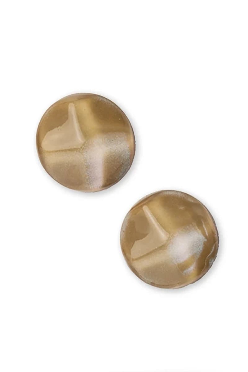 Orecchini a clip effetto marmo beige | MYA ACCESSORIES - 2