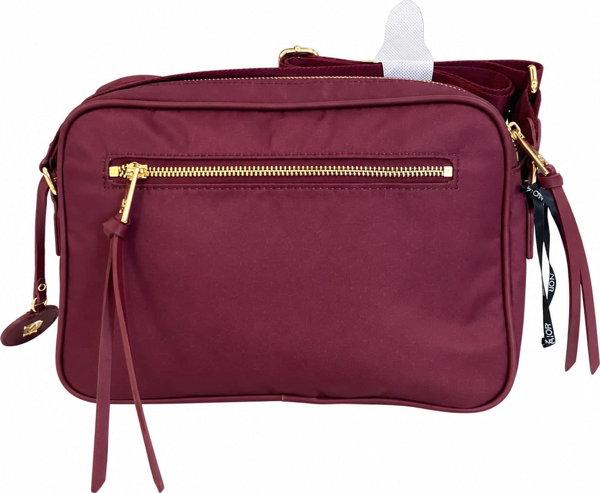 Ynot borsa a tracolla donna Cloud tessuto stampato wine - 5