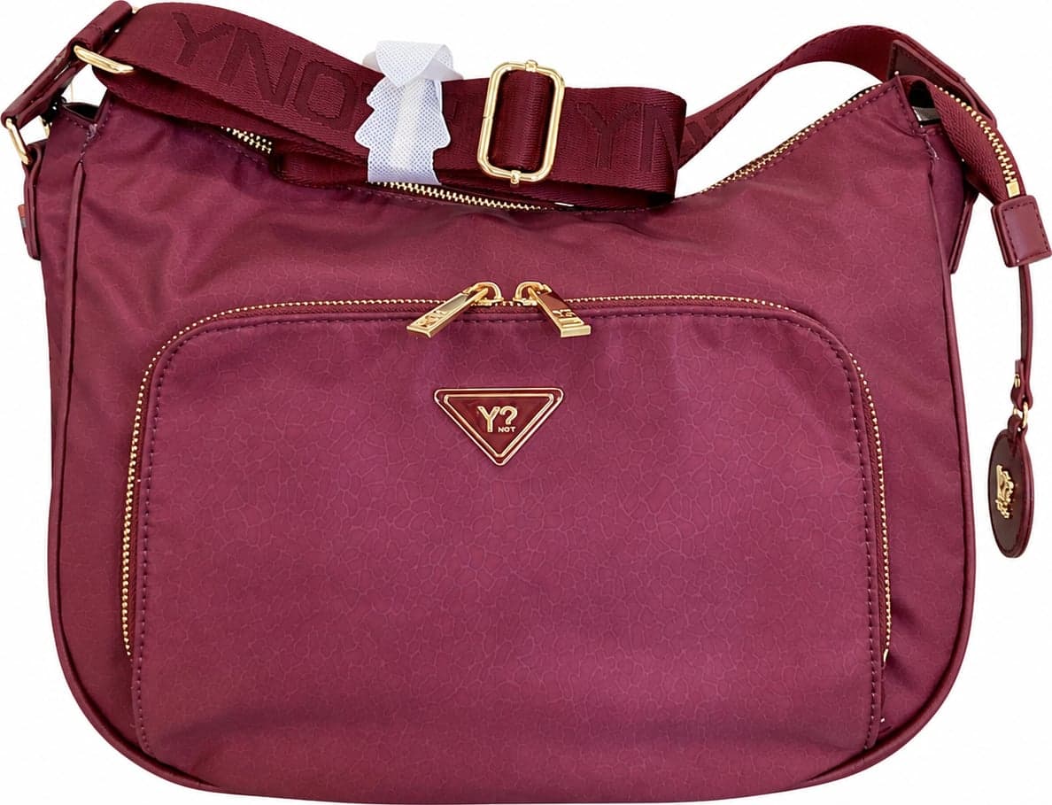 Ynot borsa donna hobo Cloud tessuto stampato wine - 2