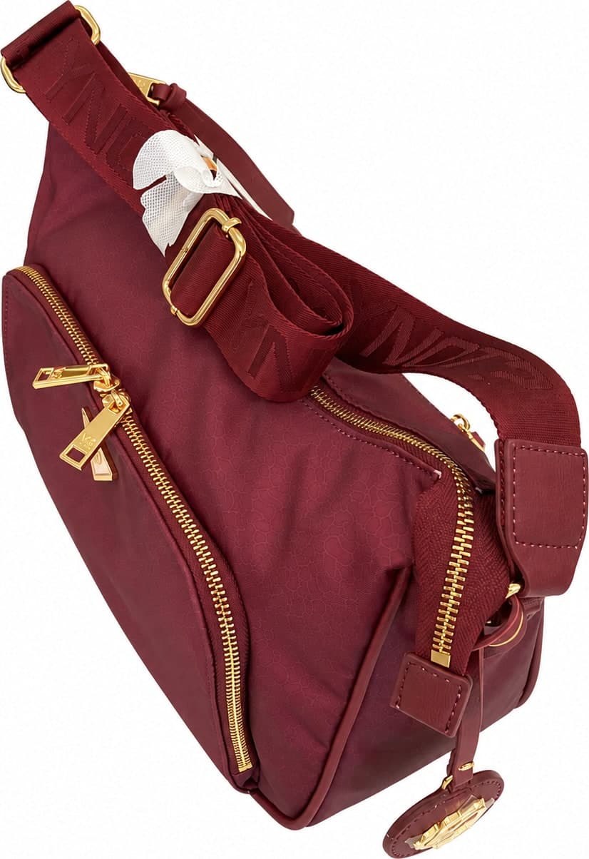 Ynot borsa donna hobo Cloud tessuto stampato wine - 3