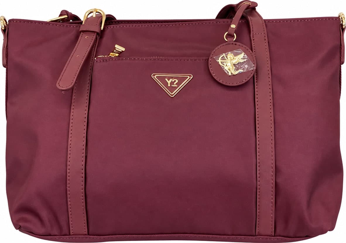 Ynot borsa shopping donna Cloud tessuto stampato wine - 2