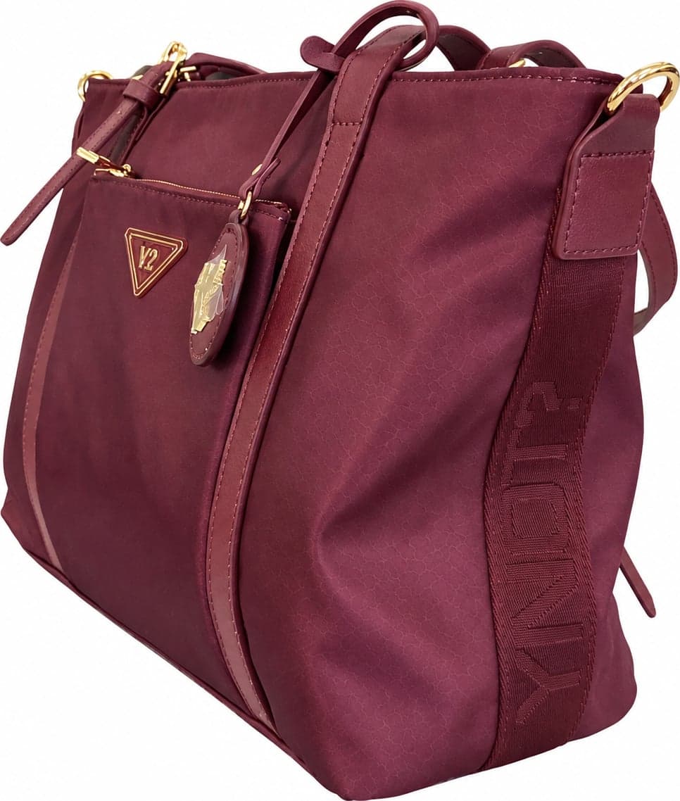 Ynot borsa shopping donna Cloud tessuto stampato wine - 3