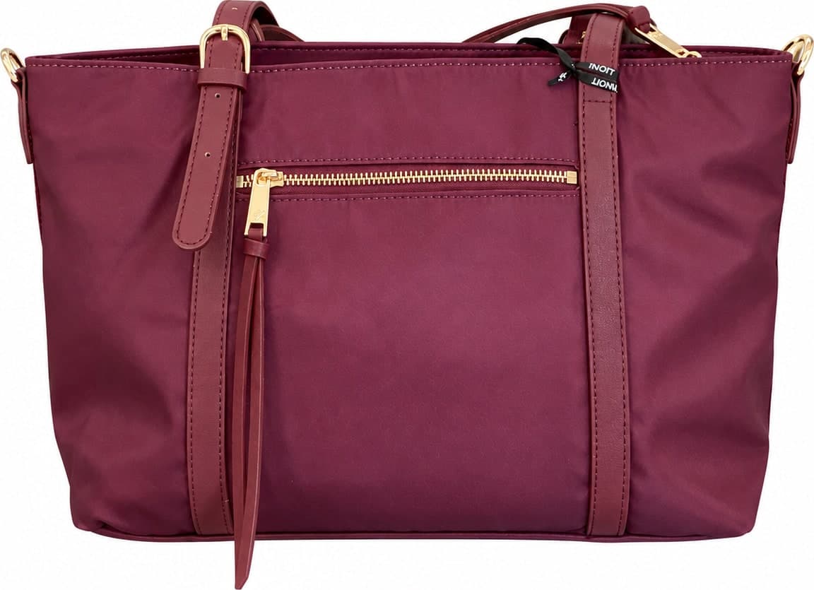 Ynot borsa shopping donna Cloud tessuto stampato wine - 5