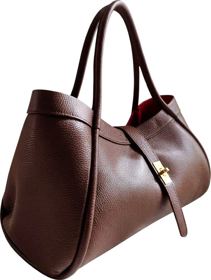 Modarno Borsa a Mano In Vera Pelle Big Grande Con Doppio Manico 45x20x25 - 3
