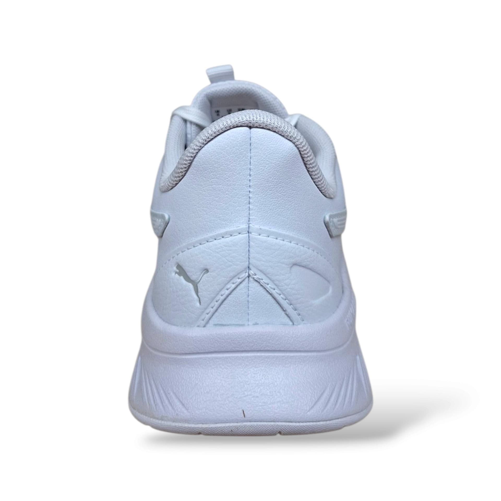 Sneakers Puma Flex Focus bianche in pelle con lacci, taglie 37-38,5 - 3