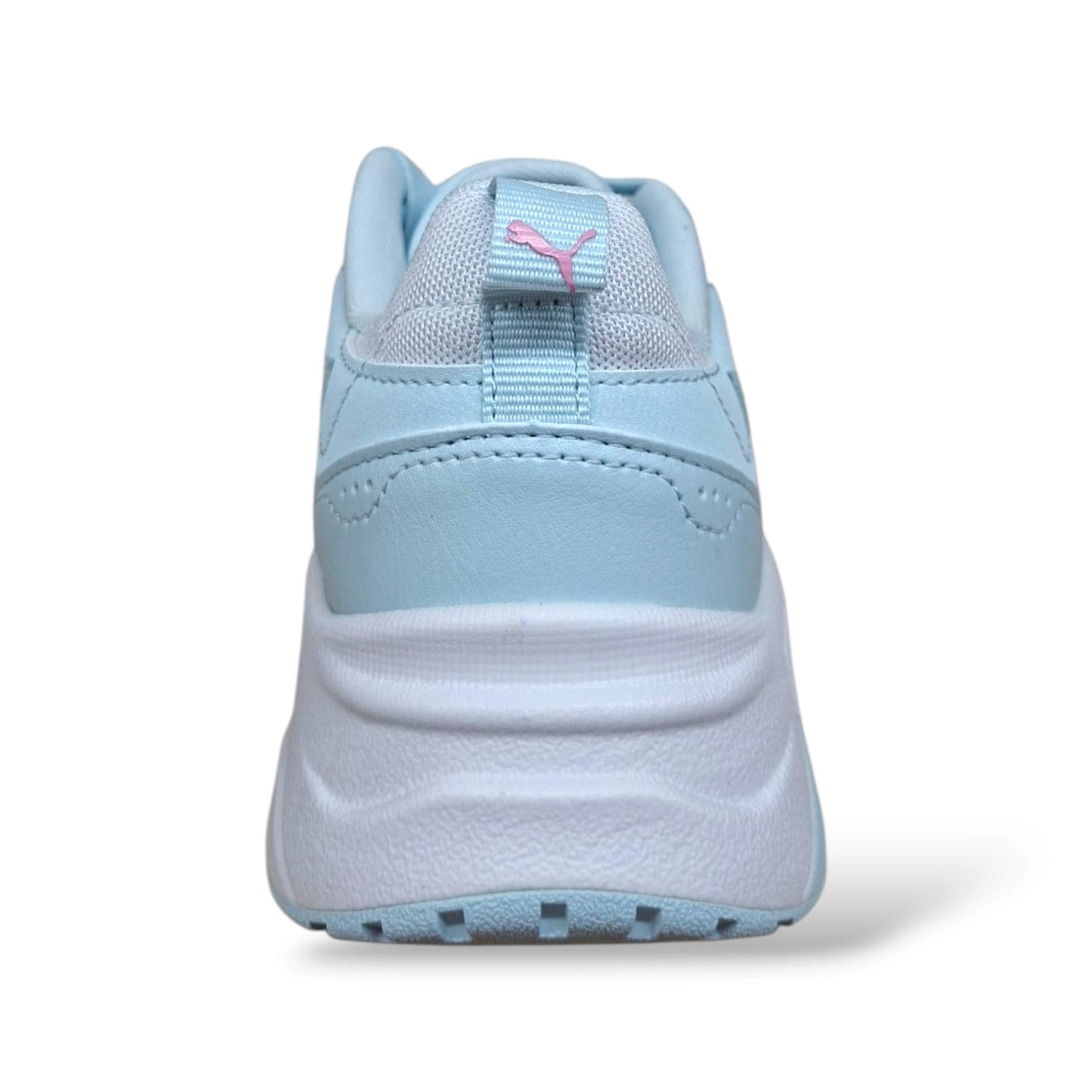 Sneakers Puma Trinity ragazza celeste, rosa e bianco, laccio e velcro, taglie 36-38,5 - 3