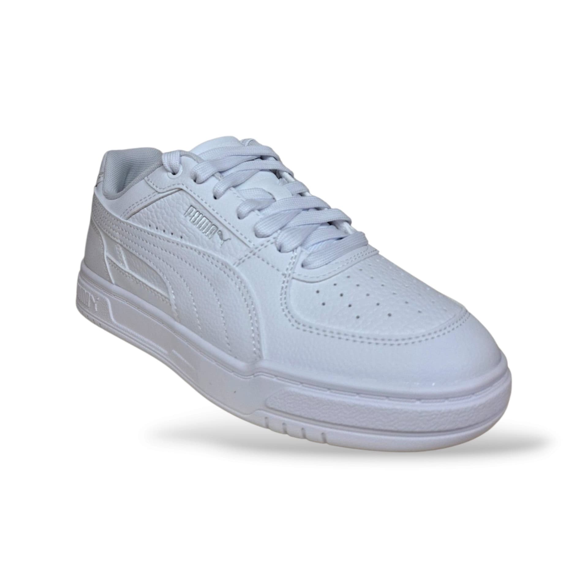 Sneakers Puma Caven 406235 bianche in pelle con velcro, taglie 36-39 - 2