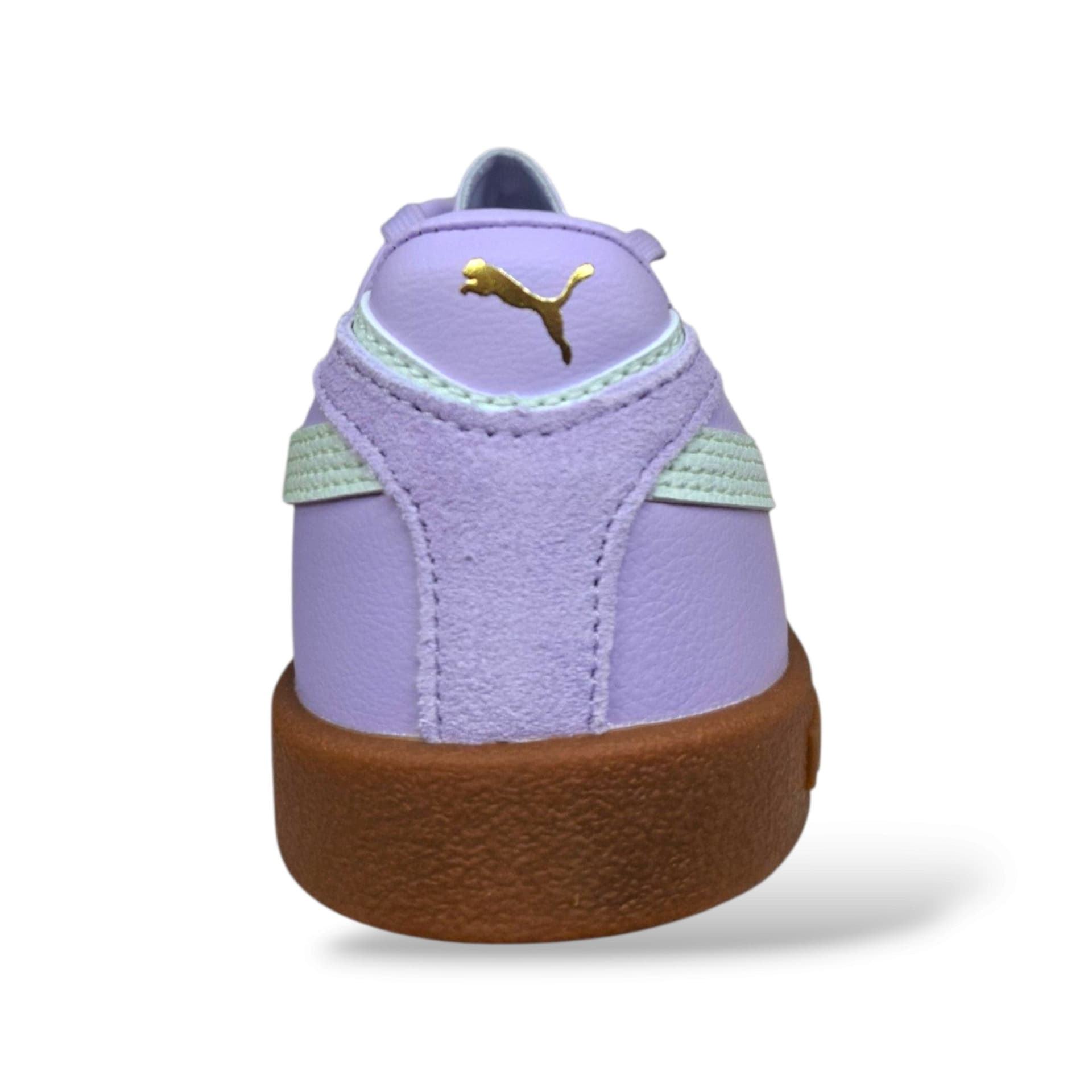 Sneakers Puma Club II bambina glicine e bianche in suede, velcro, taglie 36-38,5 - 3
