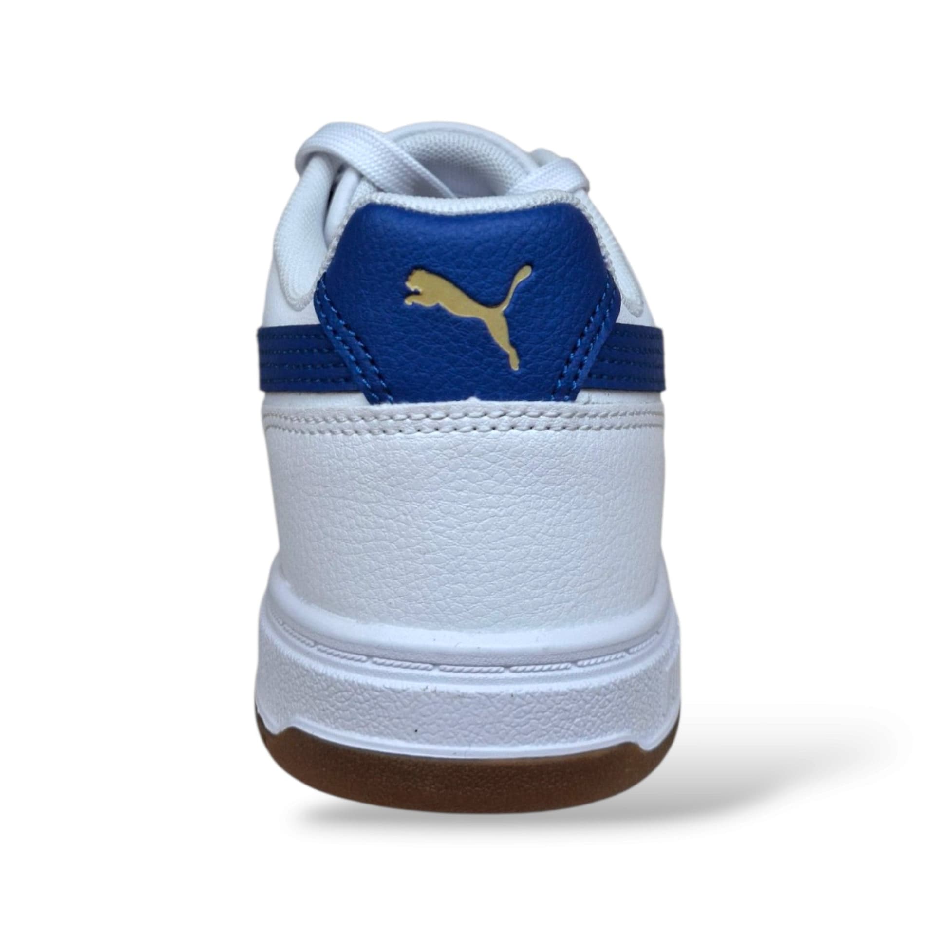Sneakers Puma Caven unisex bianco-azzurro in pelle con velcro, taglie 36-39 - 3