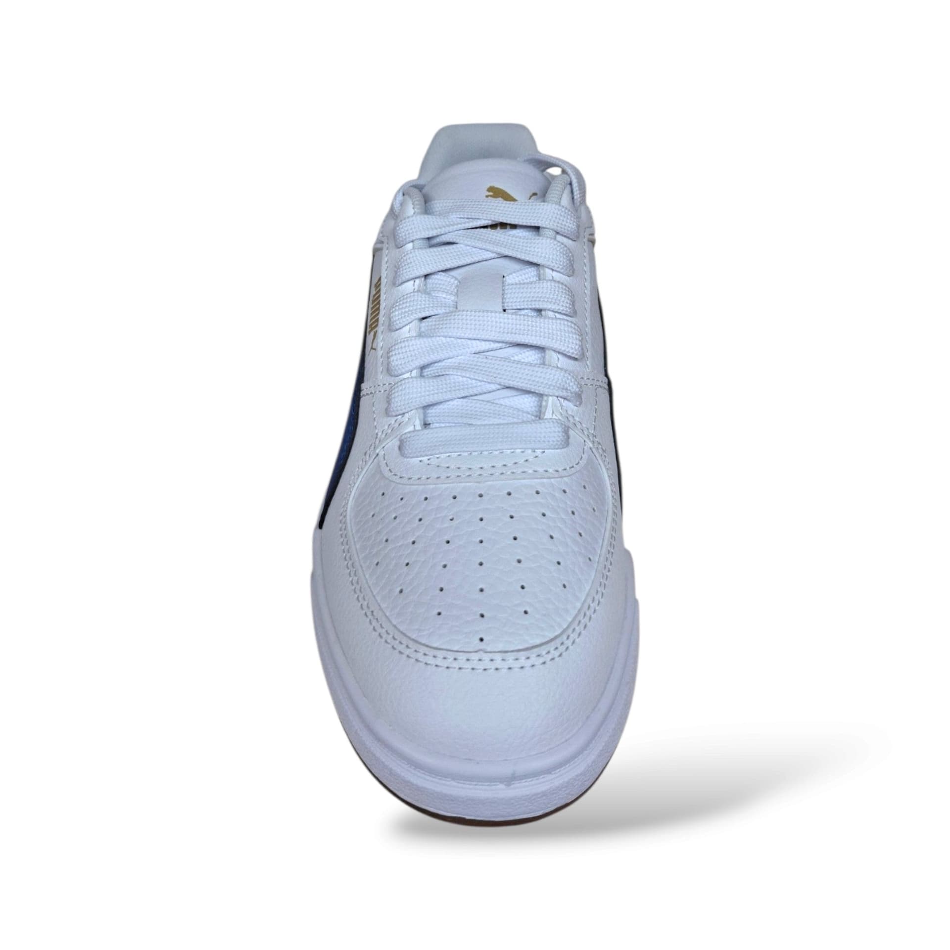 Sneakers Puma Caven unisex bianco-azzurro in pelle con velcro, taglie 36-39 - 4