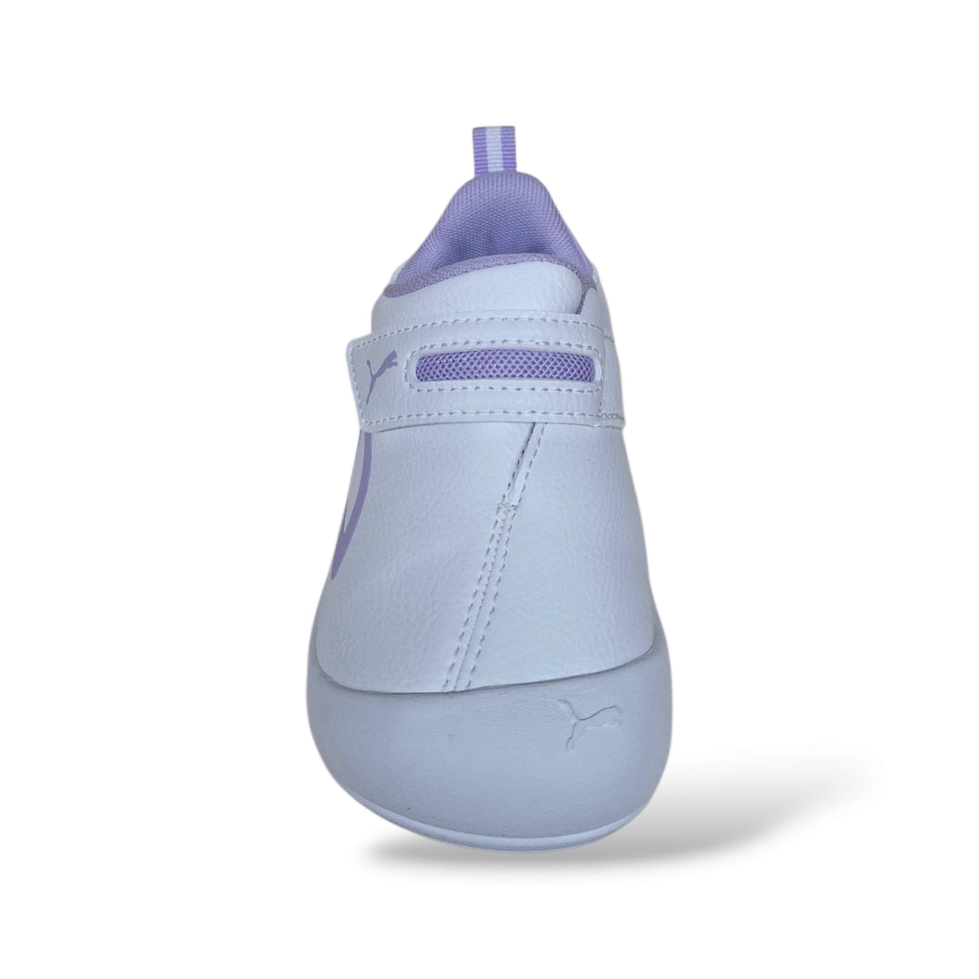 Sneakers Puma Kitten bambino bianco-viola con velcro, fondo morbido, taglie 20-27 - 4