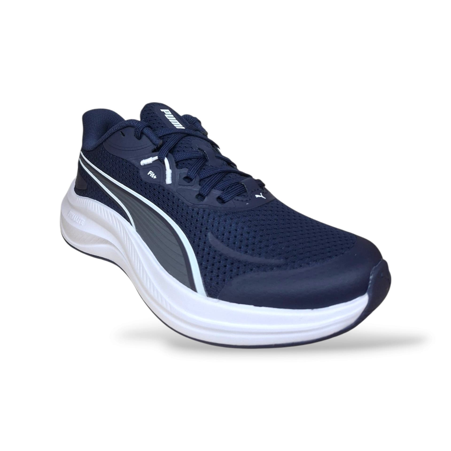Sneakers Puma Skyrocket ragazzo blu-bianco in tessuto, con lacci, taglie 36-38,5 - 2