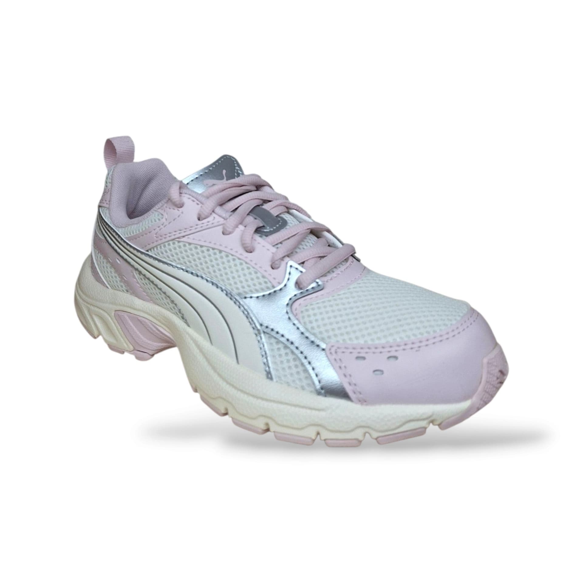 Sneakers Puma Milenio Tech ragazza rosa-grigio-bianco in tessuto, taglie 36-38,5 - 2