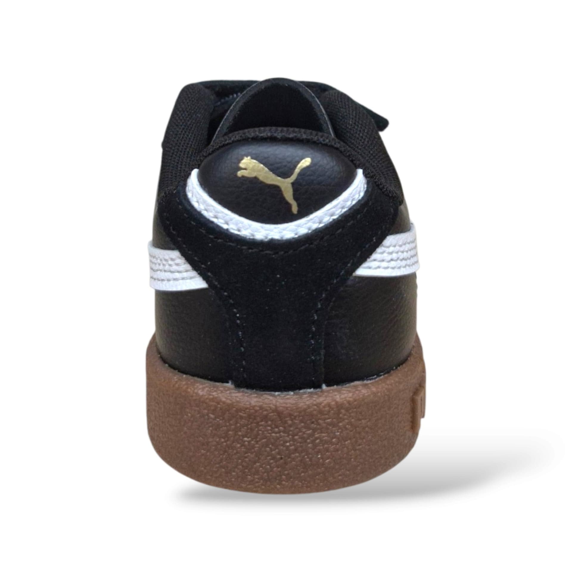 Sneakers Puma Club II bambino nero-bianco-beige in suede, velcro, taglie 20-35 - 3