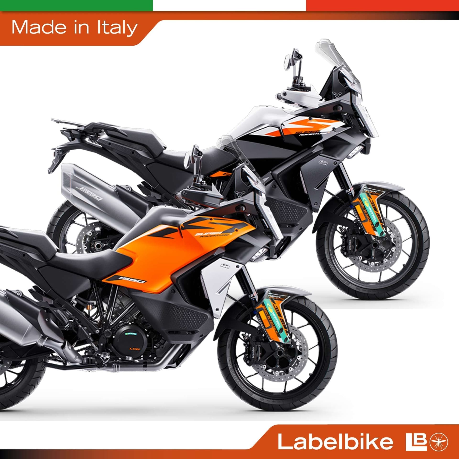 Adesivi 3D Parasteli moto compatibile con KTM 1390 Super Adventure S 2026 - 5