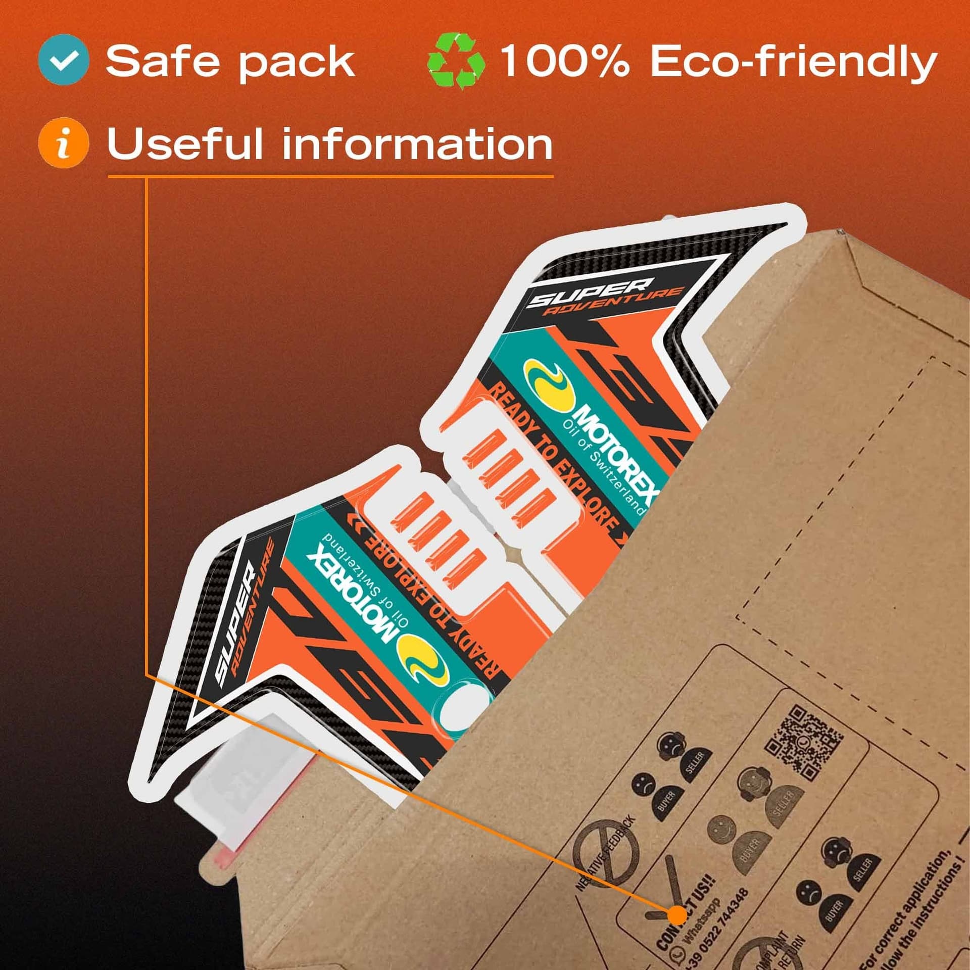Adesivi 3D Parasteli moto compatibile con KTM 1390 Super Adventure S 2026 - 8