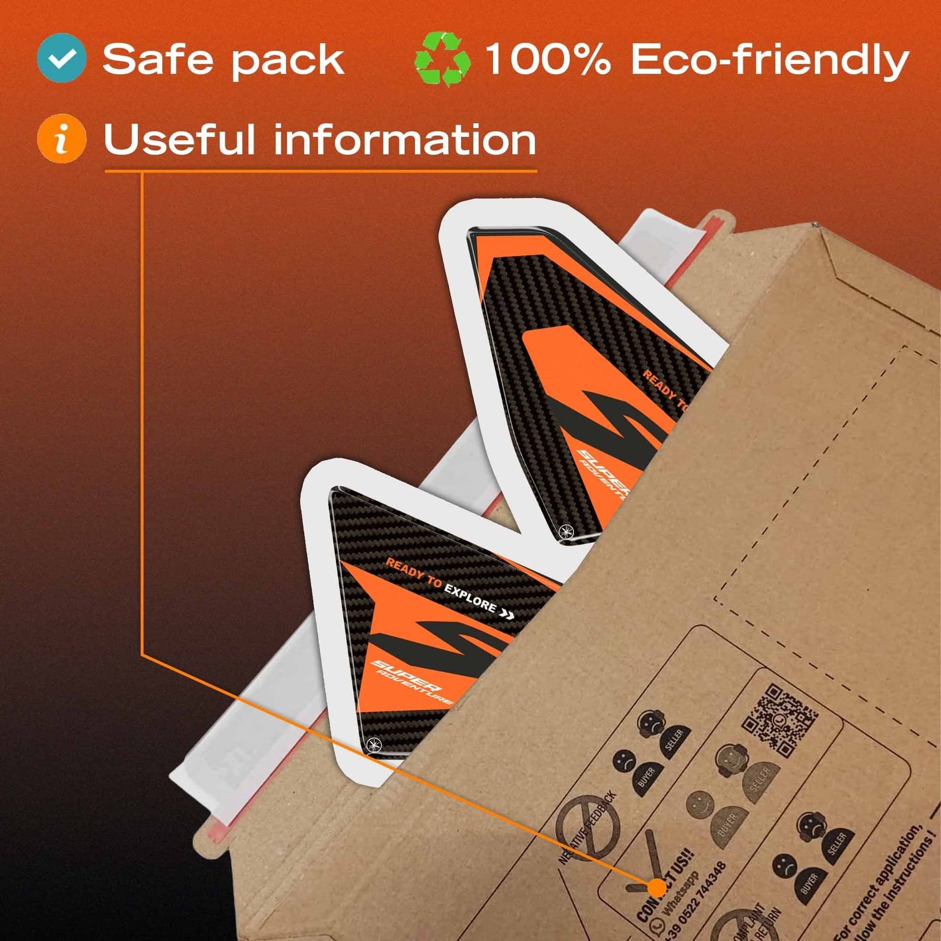 Adesivi 3D Sottosella moto compatibile con KTM 1390 Super Adventure S 2026 - 6