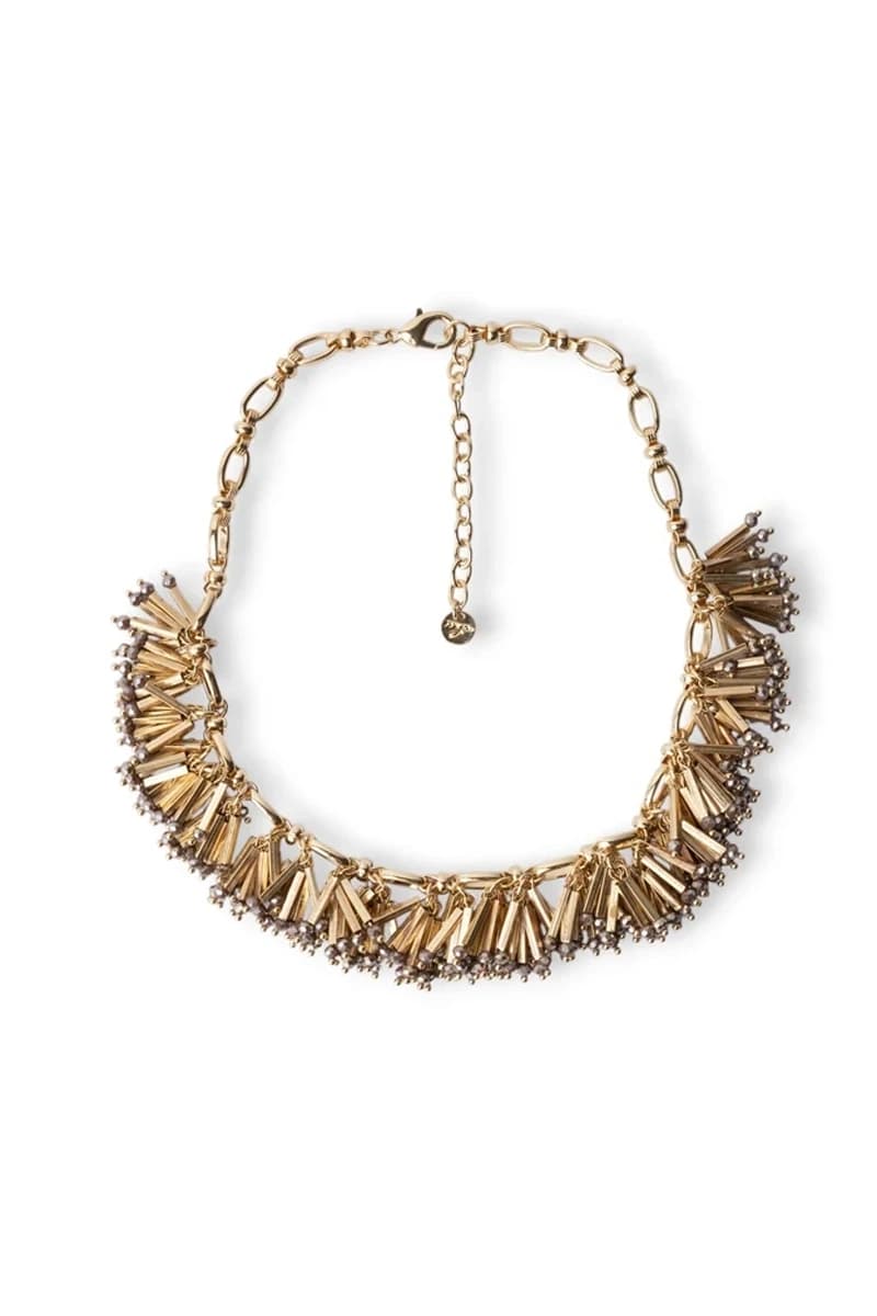 Collana con charms, tubetti in metallo e vetro viola | MYA ACCESSORIES - 2