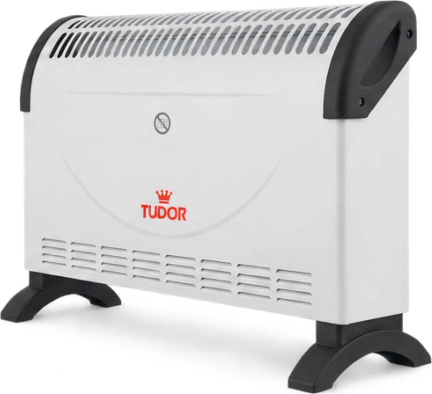 Termoconvettore Elettrico 1500W Basso Consumo 2 Potenze 750/1500W, Termostato Regolabile, Silenzioso, con Maniglie, Bianco - 2