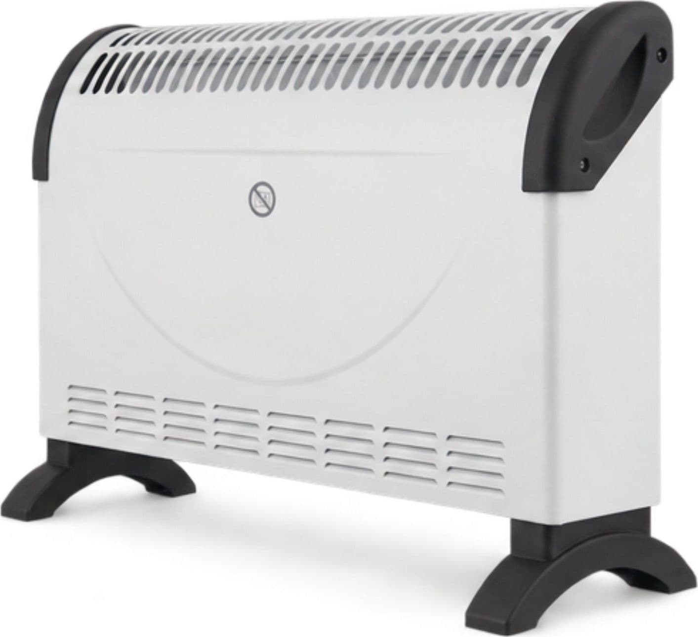 Termoconvettore Elettrico 1500W Basso Consumo 2 Potenze 750/1500W, Termostato Regolabile, Silenzioso, con Maniglie, Bianco - 6