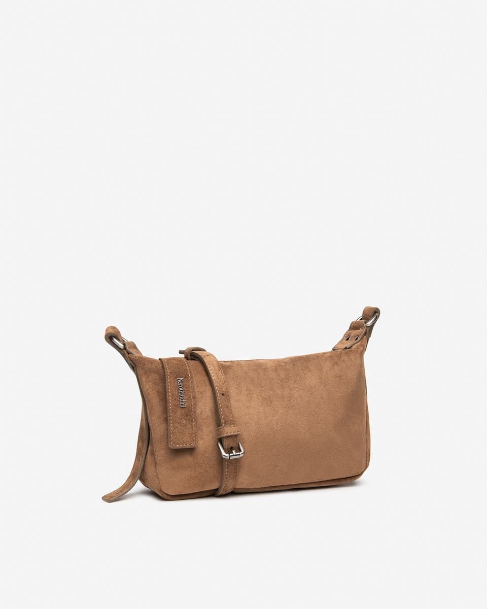 Nero Giardini borsa a tracolla da donna in materiale tecnico beige color mou I644370D442 - 2
