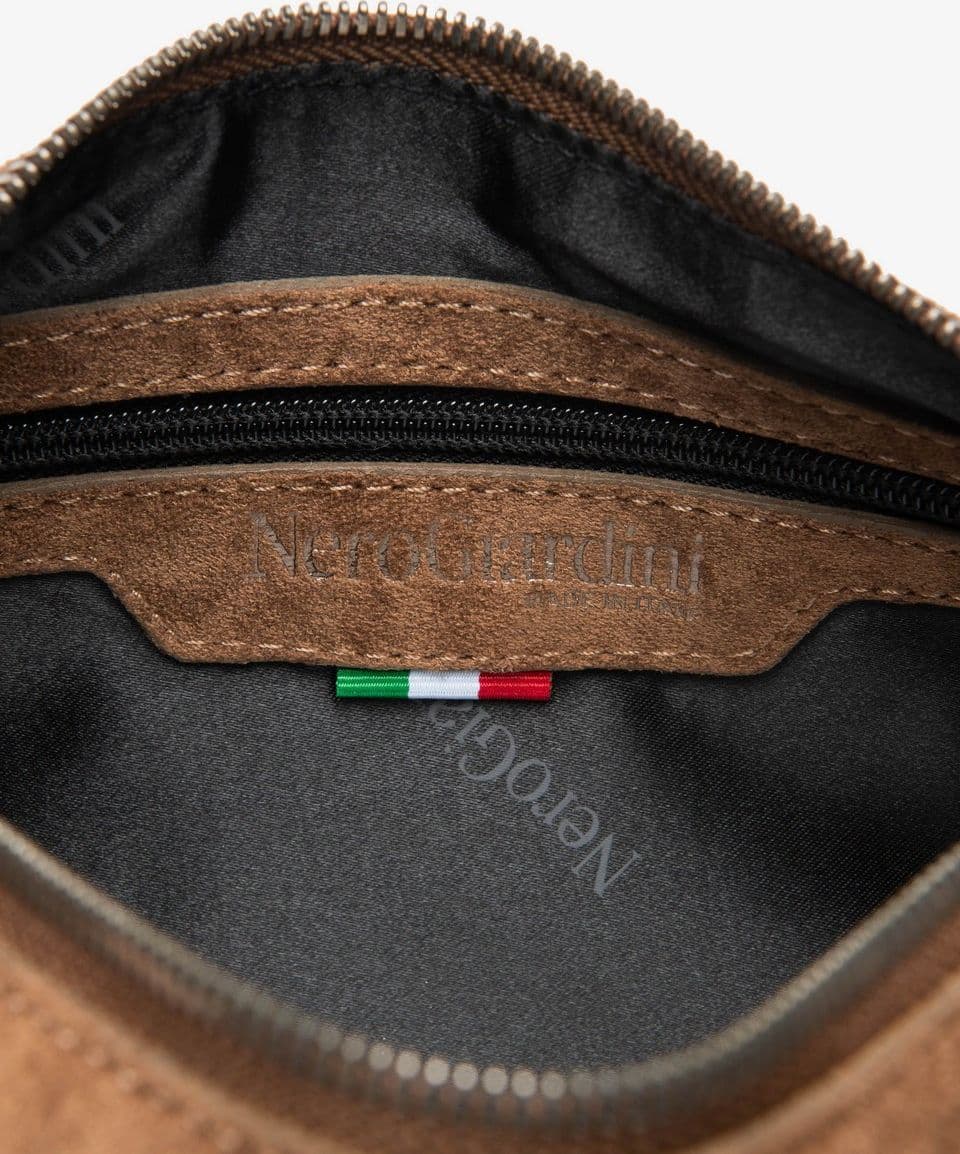 Nero Giardini borsa a tracolla da donna in materiale tecnico beige color mou I644370D442 - 4