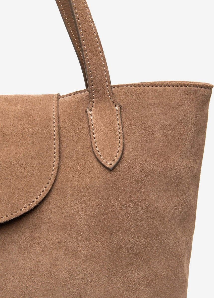 NeroGiardini borsa Tote da donna in pelle beige color mou I644328D442 - 3