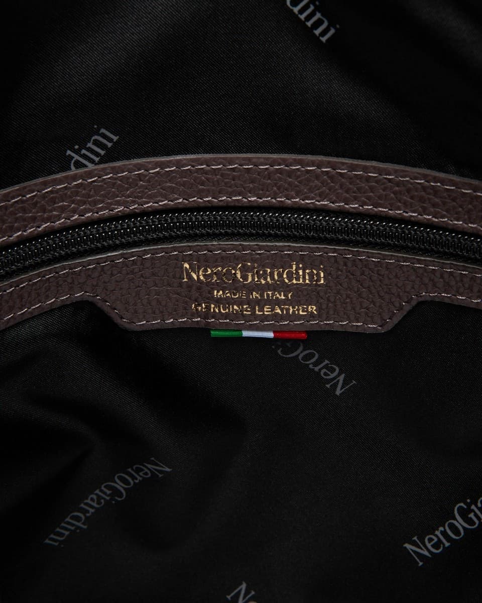 Nero Giardini borsa Hobo da donna in camoscio testa di moro I644330D300 - 4
