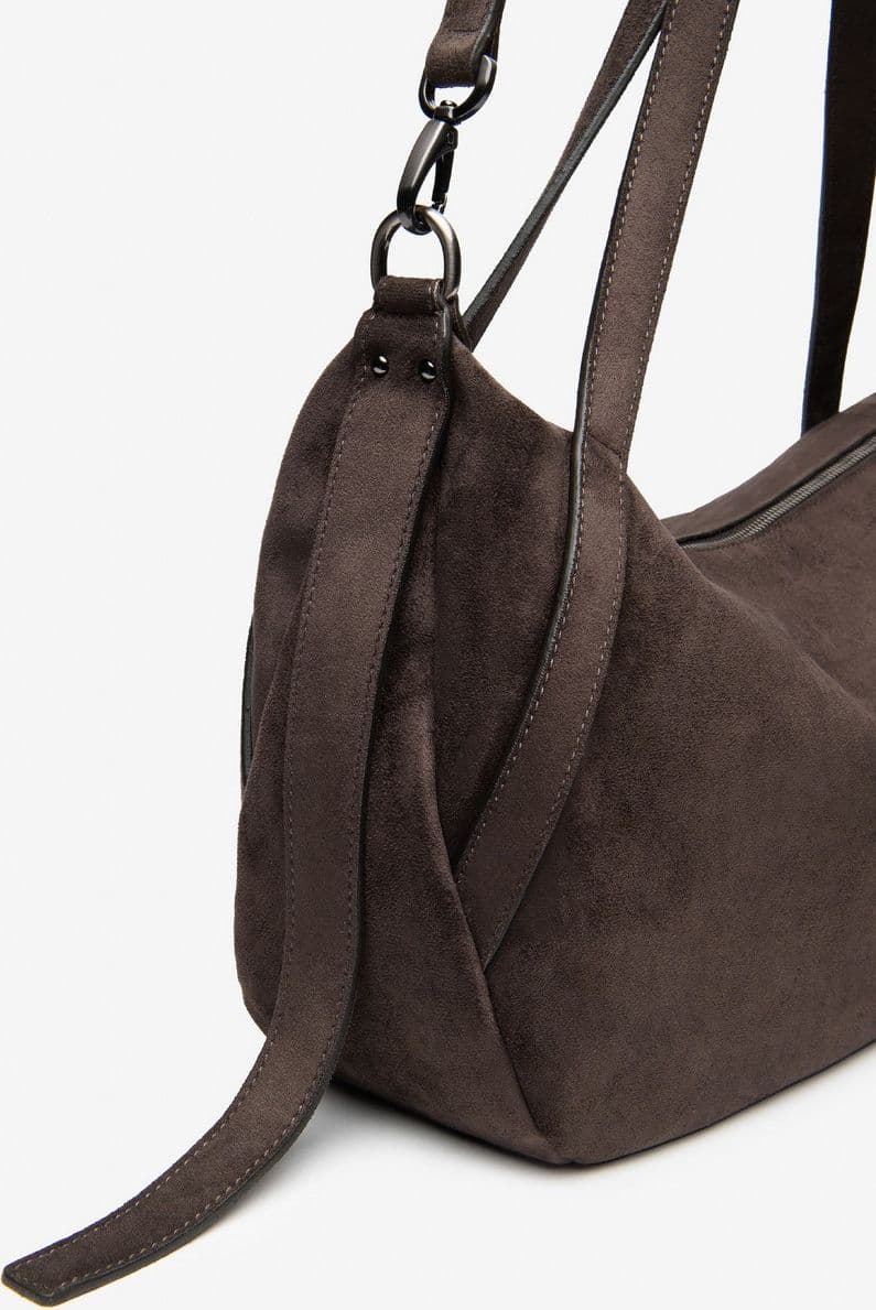 Nero Giardini borsa a tracolla da donna in materiale tecnico testa di moro I644371D300 - 3