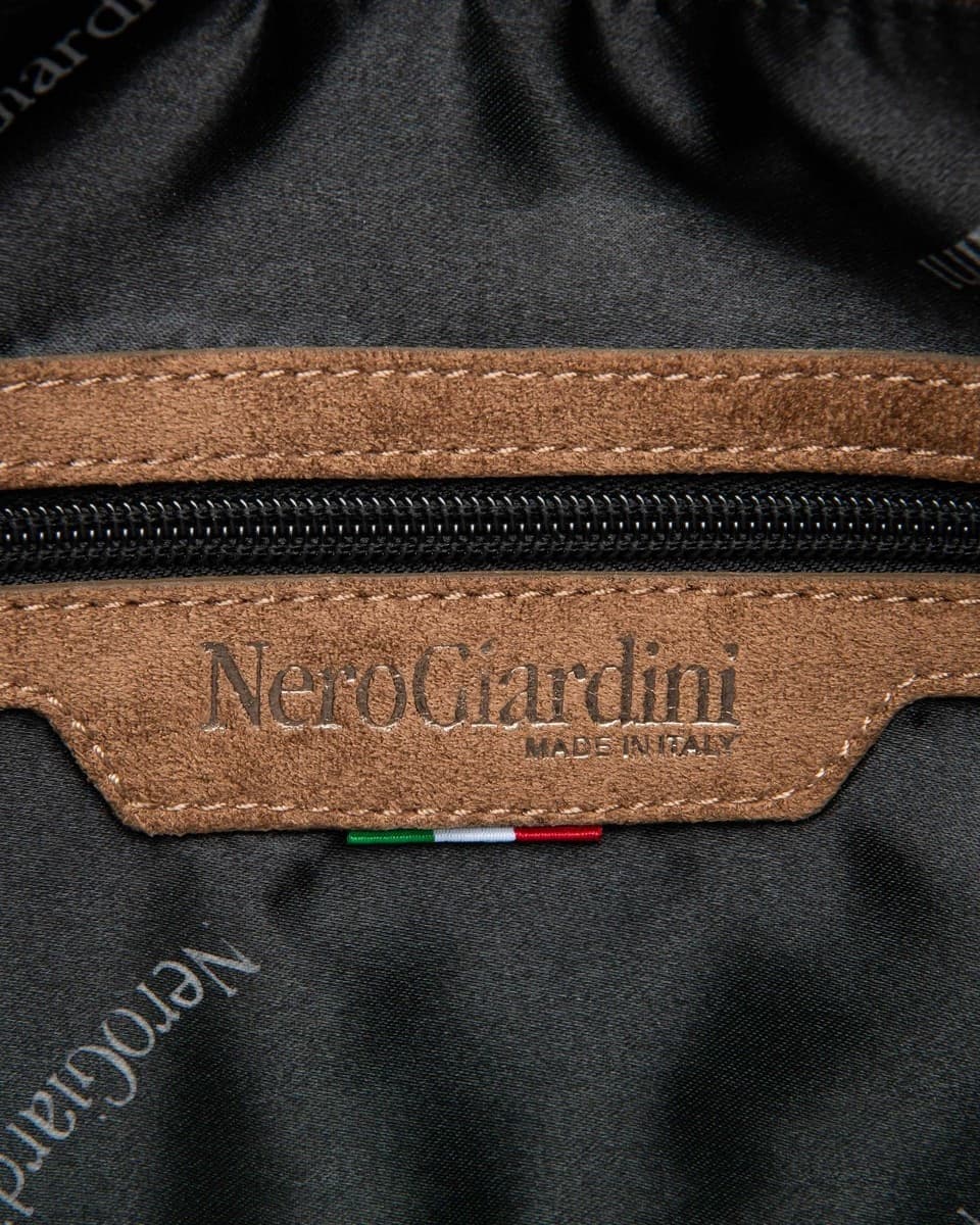 Nero Giardini borsa a tracolla da donna in materiale tecnico testa di moro I644371D442 - 4