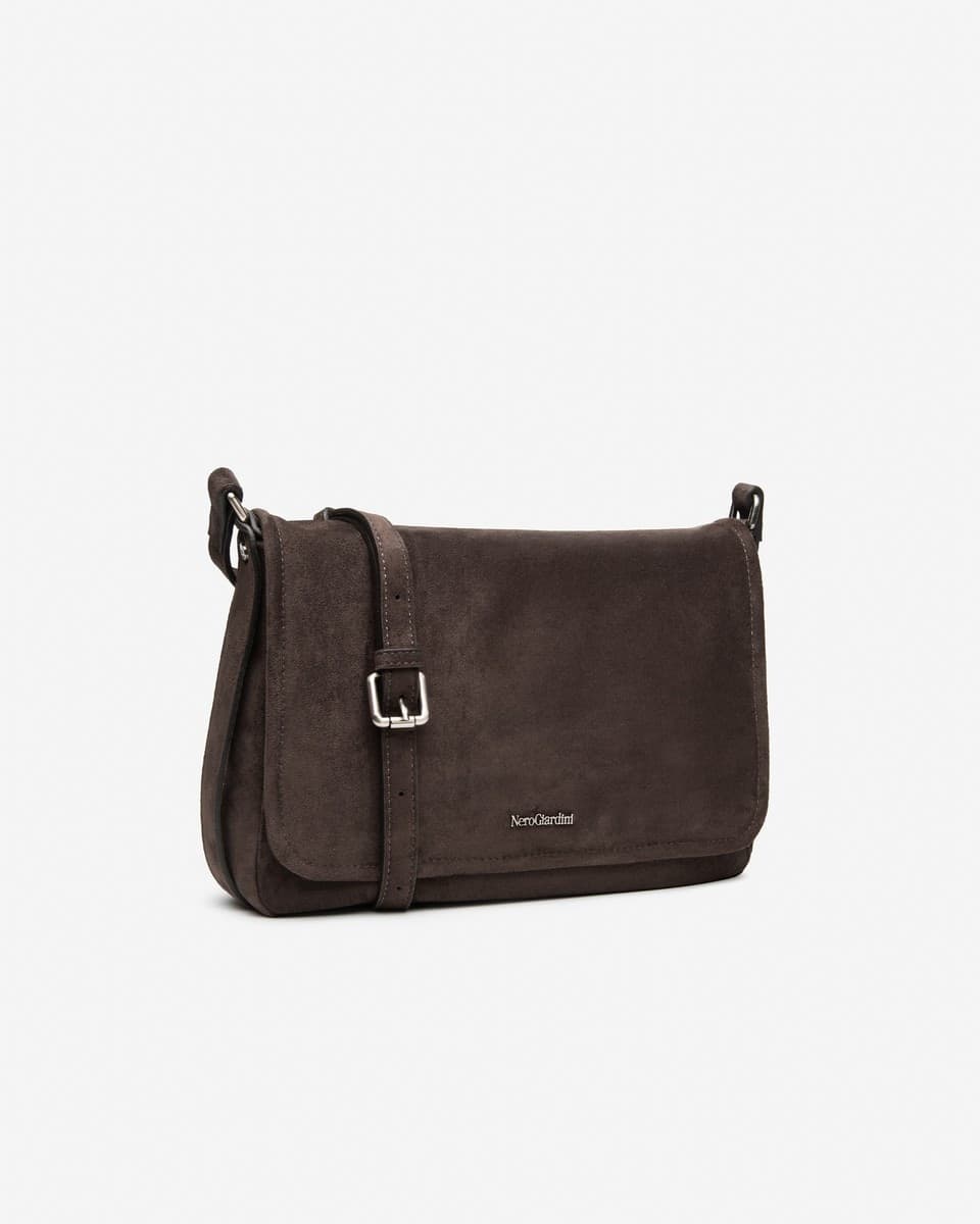 Nero Giardini borsa a tracolla da donna in materiale tecnico testa di moro I644372D300 - 2