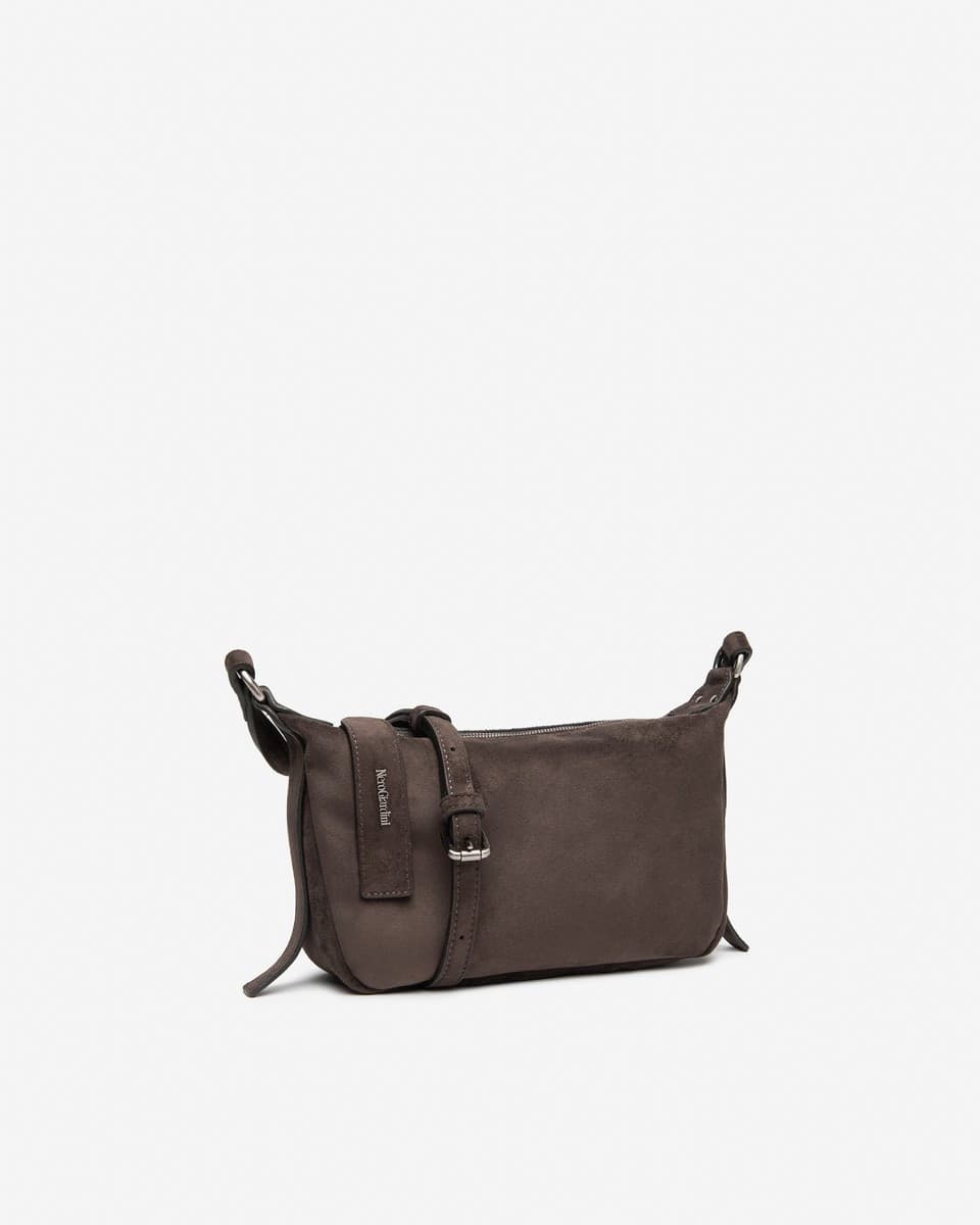 Nero Giardini borsa a tracolla da donna in materiale tecnico testa di moro I644370D300 - 2