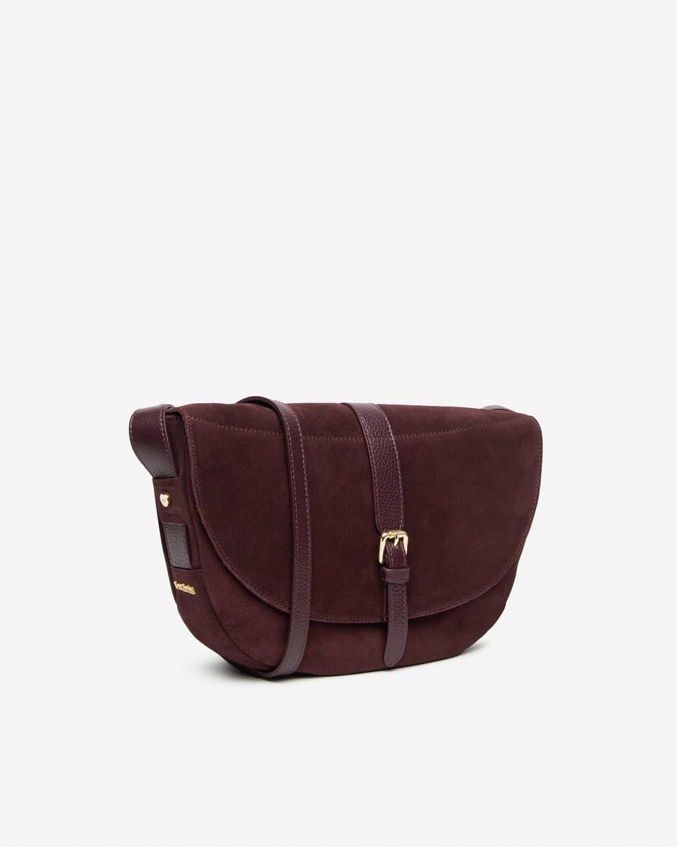 Nero Giardini borsa a tracolla da donna in camoscio bordo' I644332D613 - 2