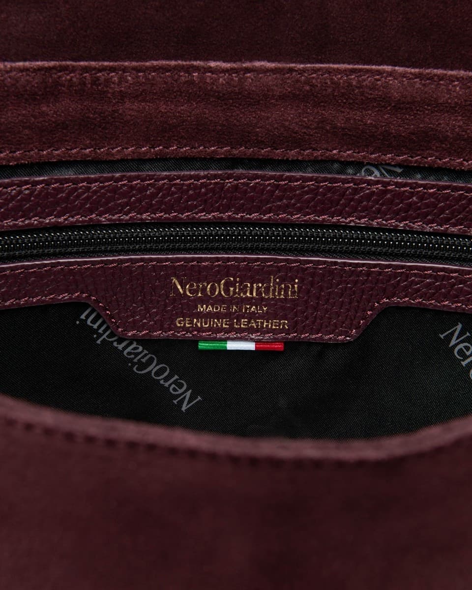 Nero Giardini borsa a tracolla da donna in camoscio bordo' I644332D613 - 4