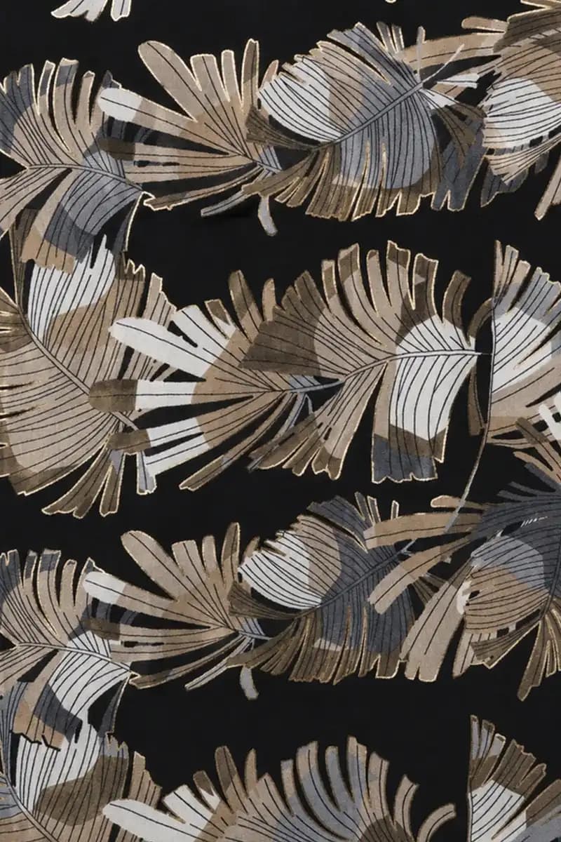 Sciarpa in viscosa e cotone 90 x 180 cm nero | MYA ACCESSORIES - 2