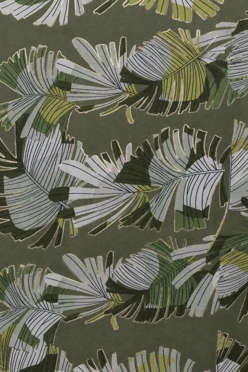 Sciarpa in viscosa e cotone 90 x 180 cm verde | MYA ACCESSORIES - 2