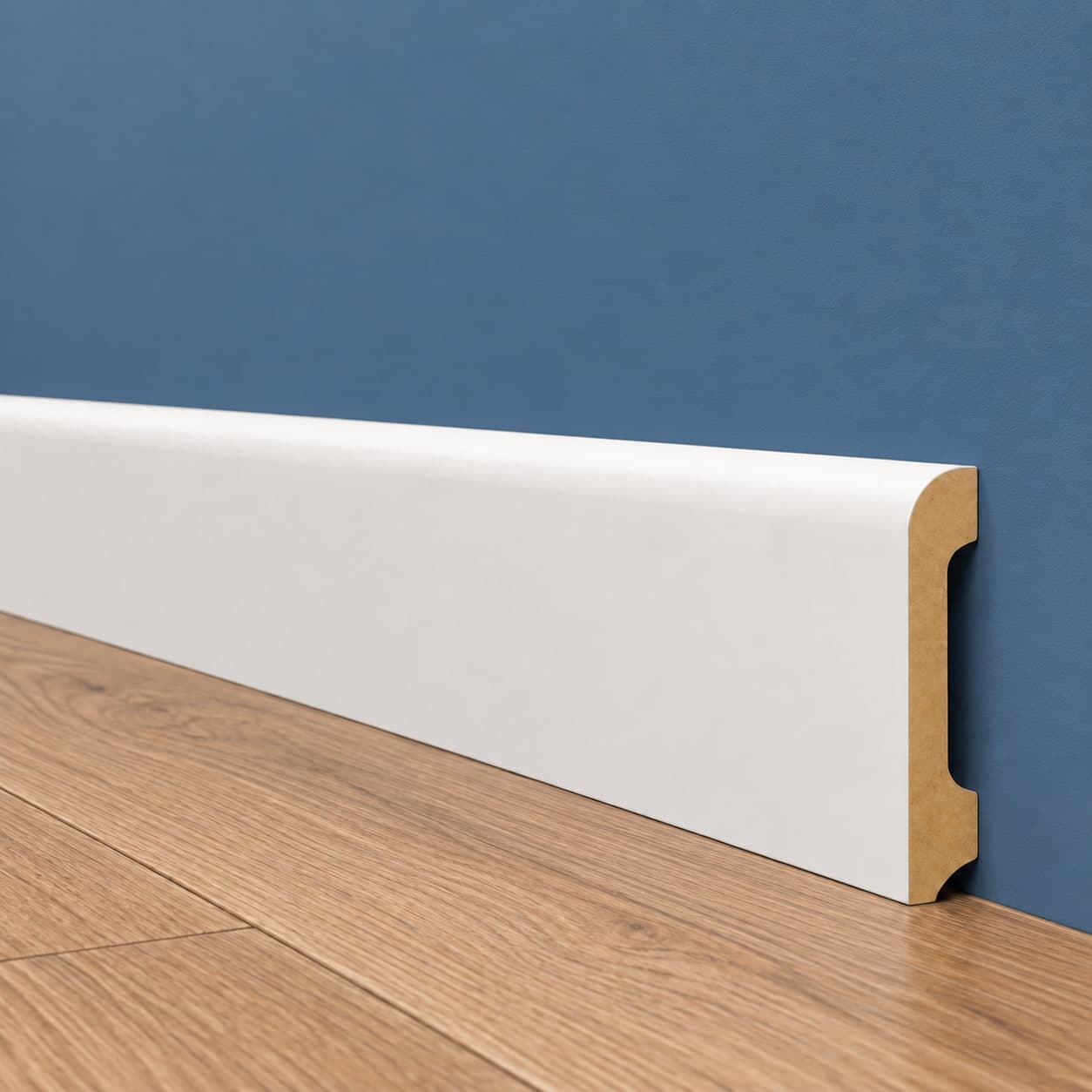 Battiscopa BC in POLIMERI EqualWood HI-TEC 80x15mm - BIANCO (prezzo al metro) - 3
