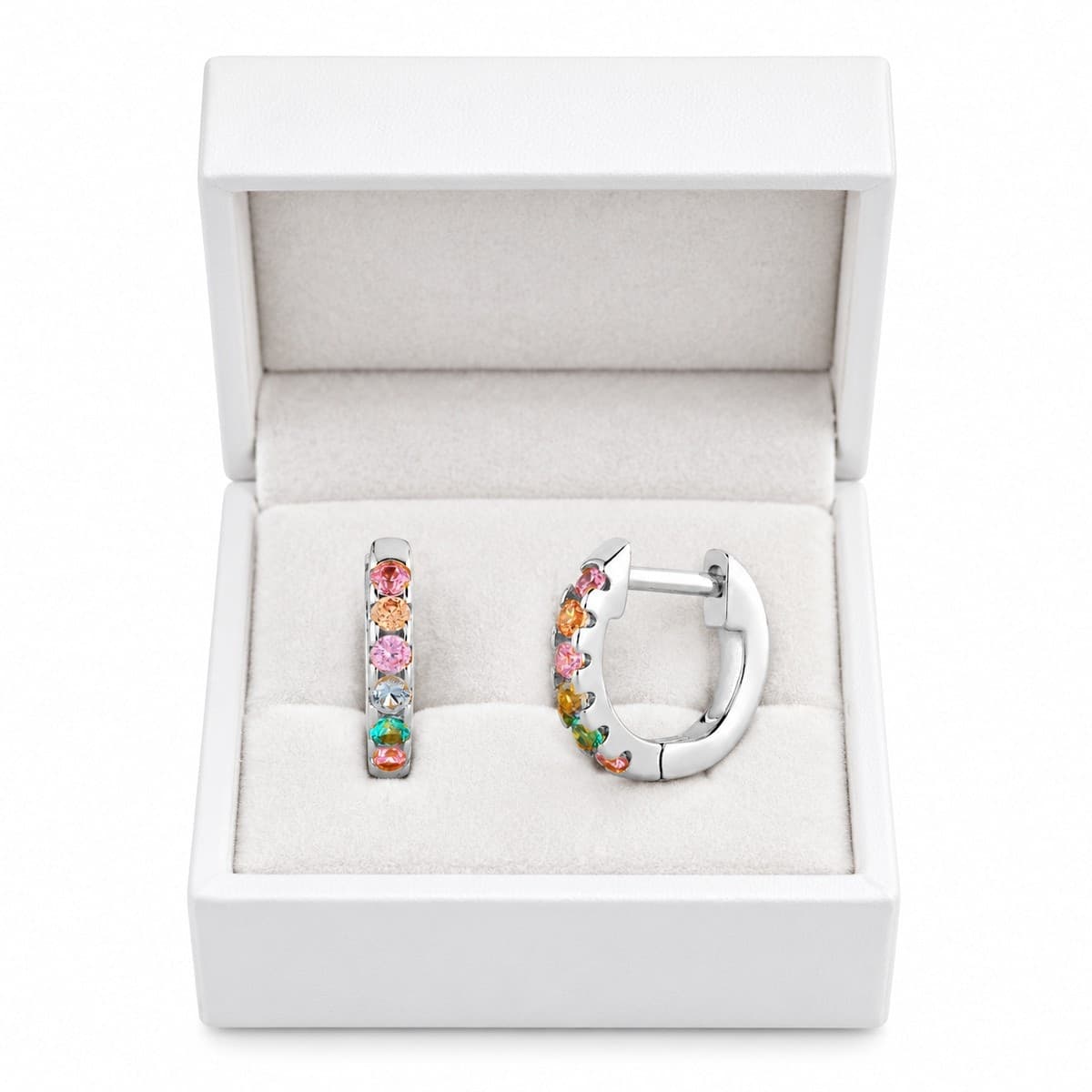 Laura P. - Orecchino hoops zirconi colorati - 3