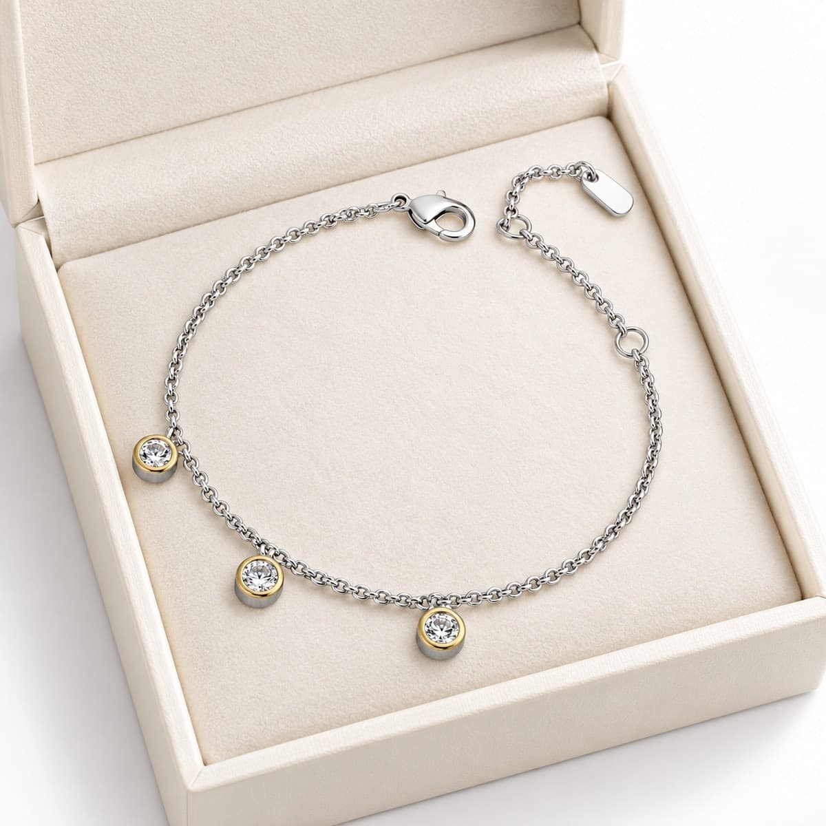 Laura P. - Bracciale zircone bianco - 4