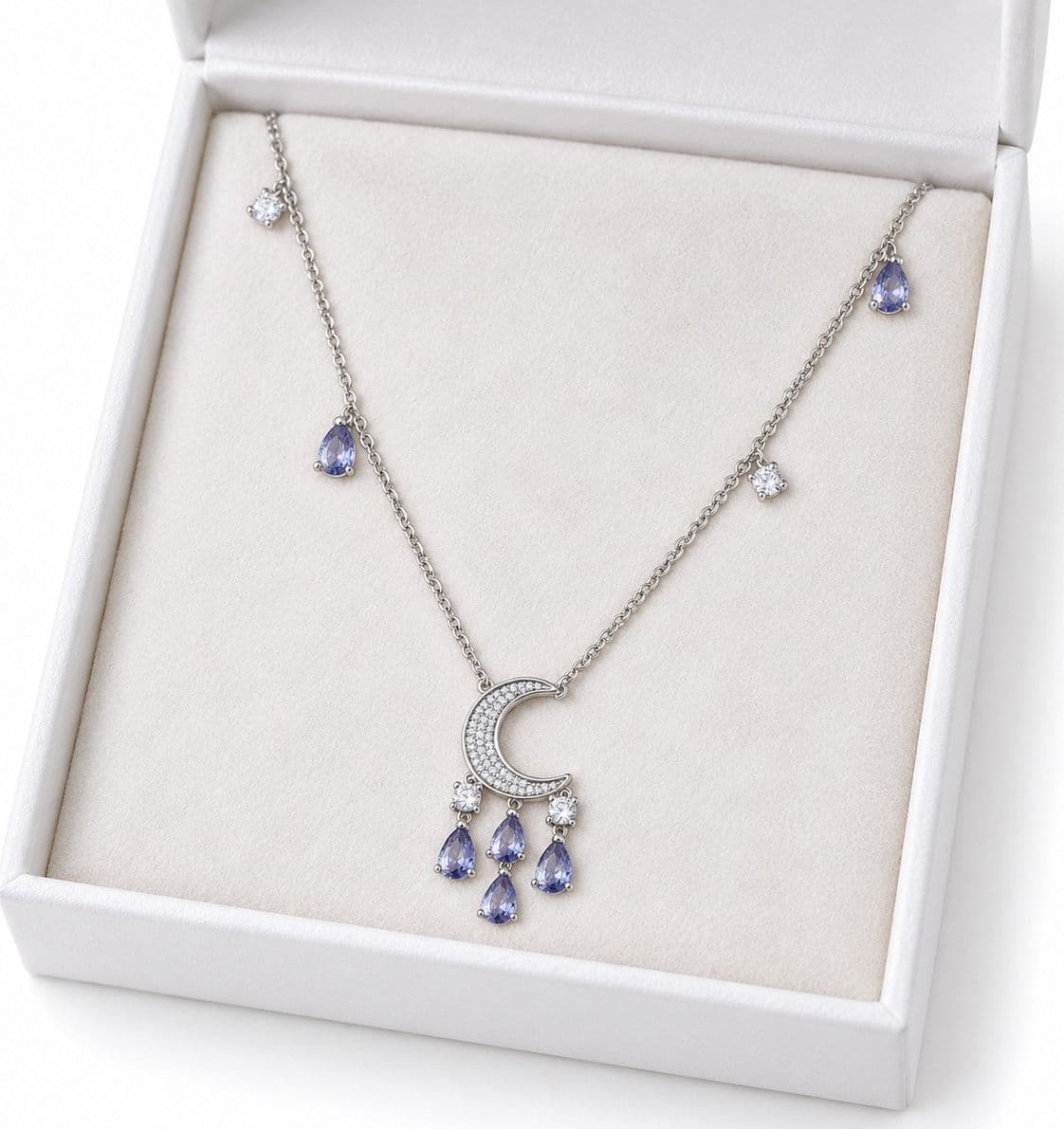 Laura P. - Collana luna zirconi tanzanite - 4