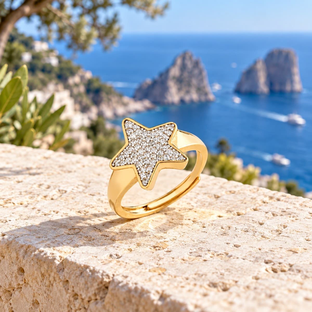 Laura P. - Anello stella zirconi bianchi - 4