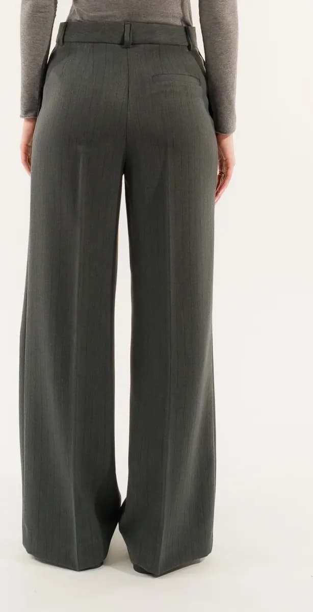 Pantalone modello uomo gessato vita regular | KONTATTO - 3
