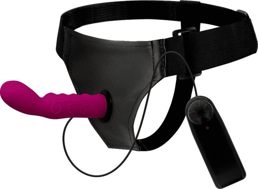 Strap On Vibrante Harness Attraction Walter 15,5 cm TPR Regolabile - 3