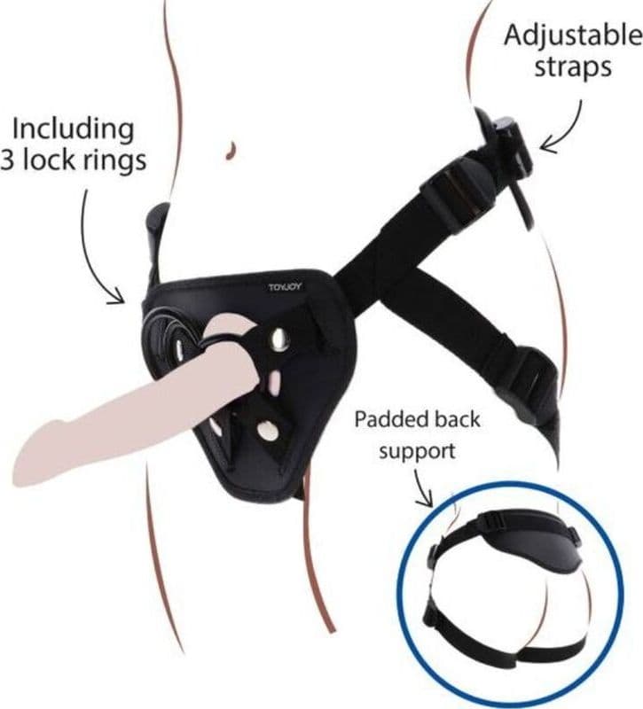 Strap On Harness Attraction Murdock con 2 Dildo 19,8 e 15 cm - 4
