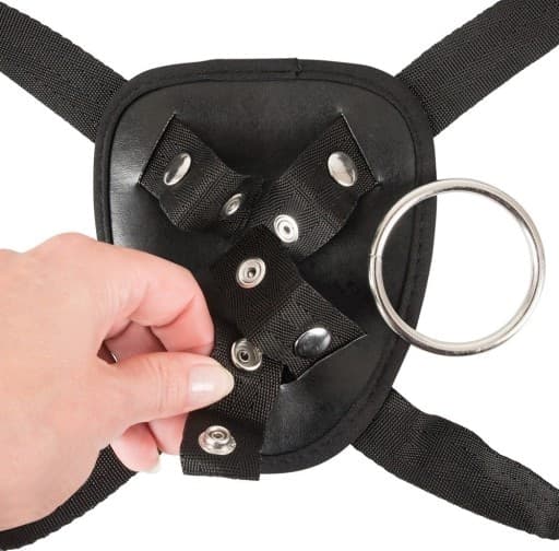 Strap On Crystal Clear 20 cm Trasparente con Harness Regolabile e Ventosa - 2