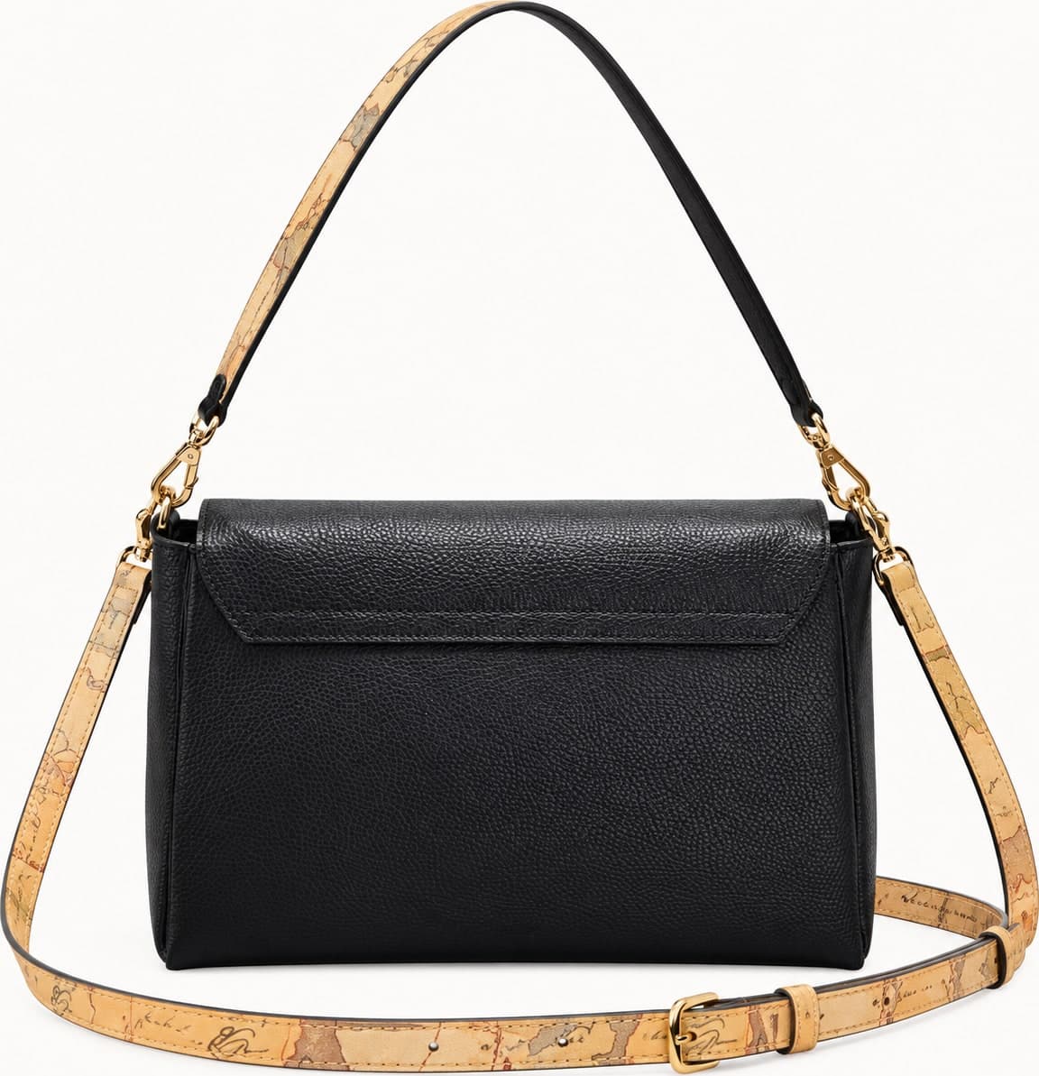1^ Classe borsa donna sottospalla con patta nero LG35 M630 0001 - 2