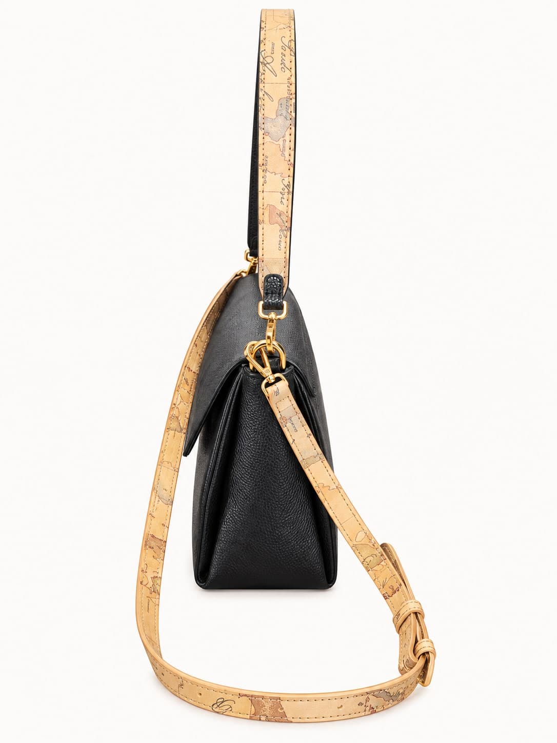 1^ Classe borsa donna sottospalla con patta nero LG35 M630 0001 - 3