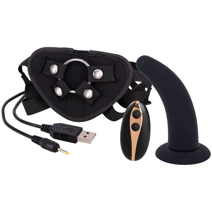 Strap On Vibrante Seven Creations 12,5 cm Telecomando 7 Vibrazioni - 3