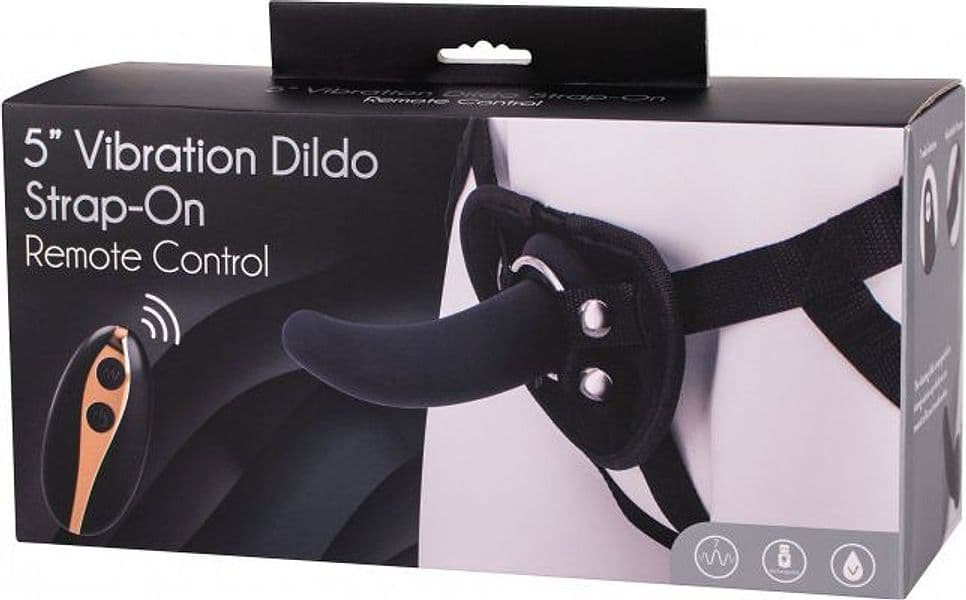 Strap On Vibrante Seven Creations 12,5 cm Telecomando 7 Vibrazioni - 4