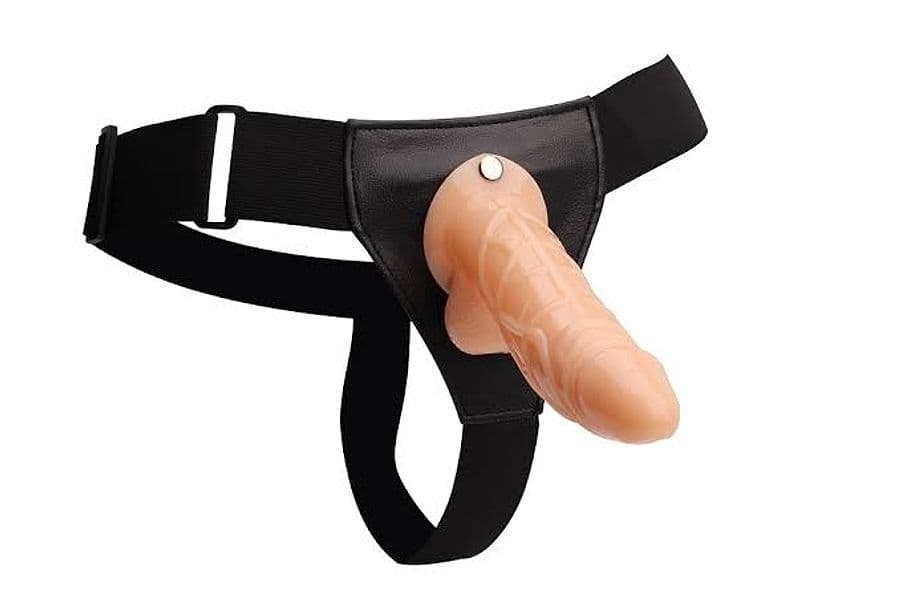 Strap On Cavo Chisa HI-BASIC 19 cm con Harness e Cinghie Regolabili - 3